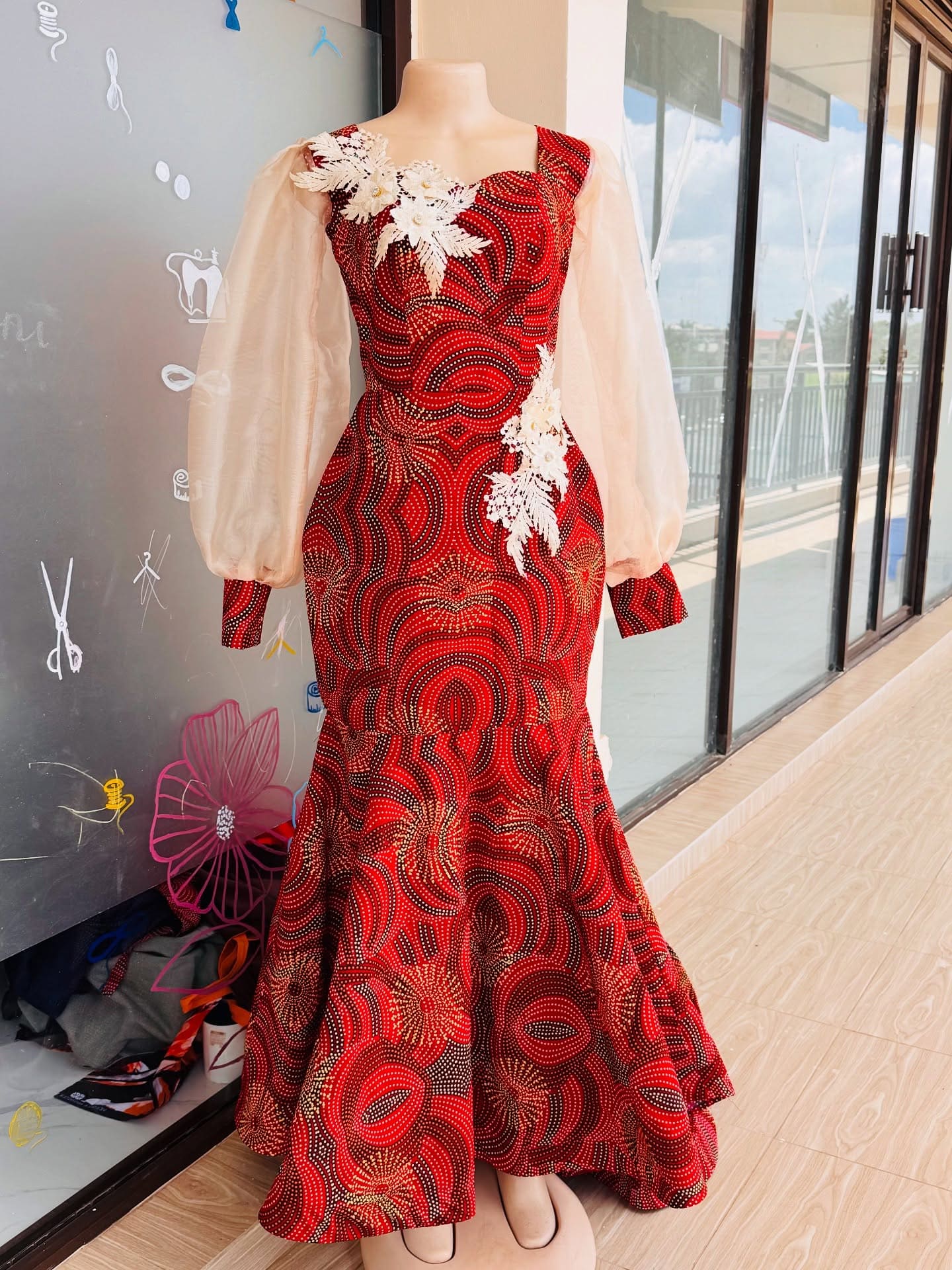 Ankara Bridal Dress