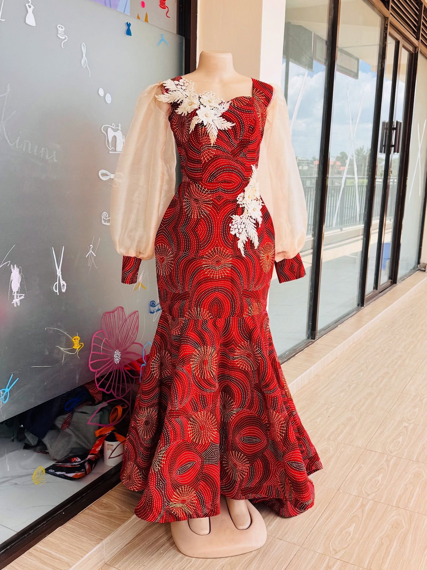 Ankara Bridal Dress