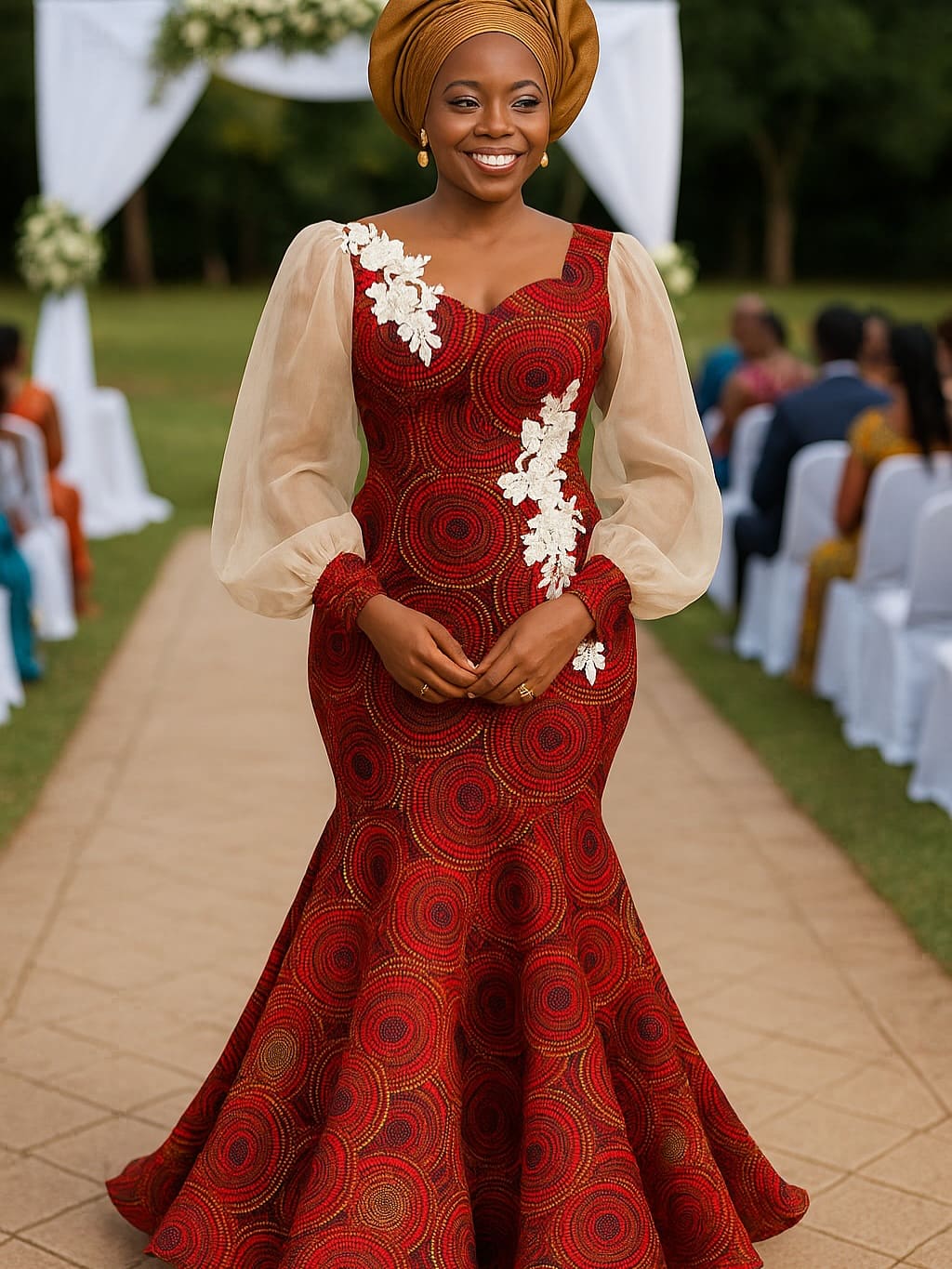 Ankara Bridal Dress