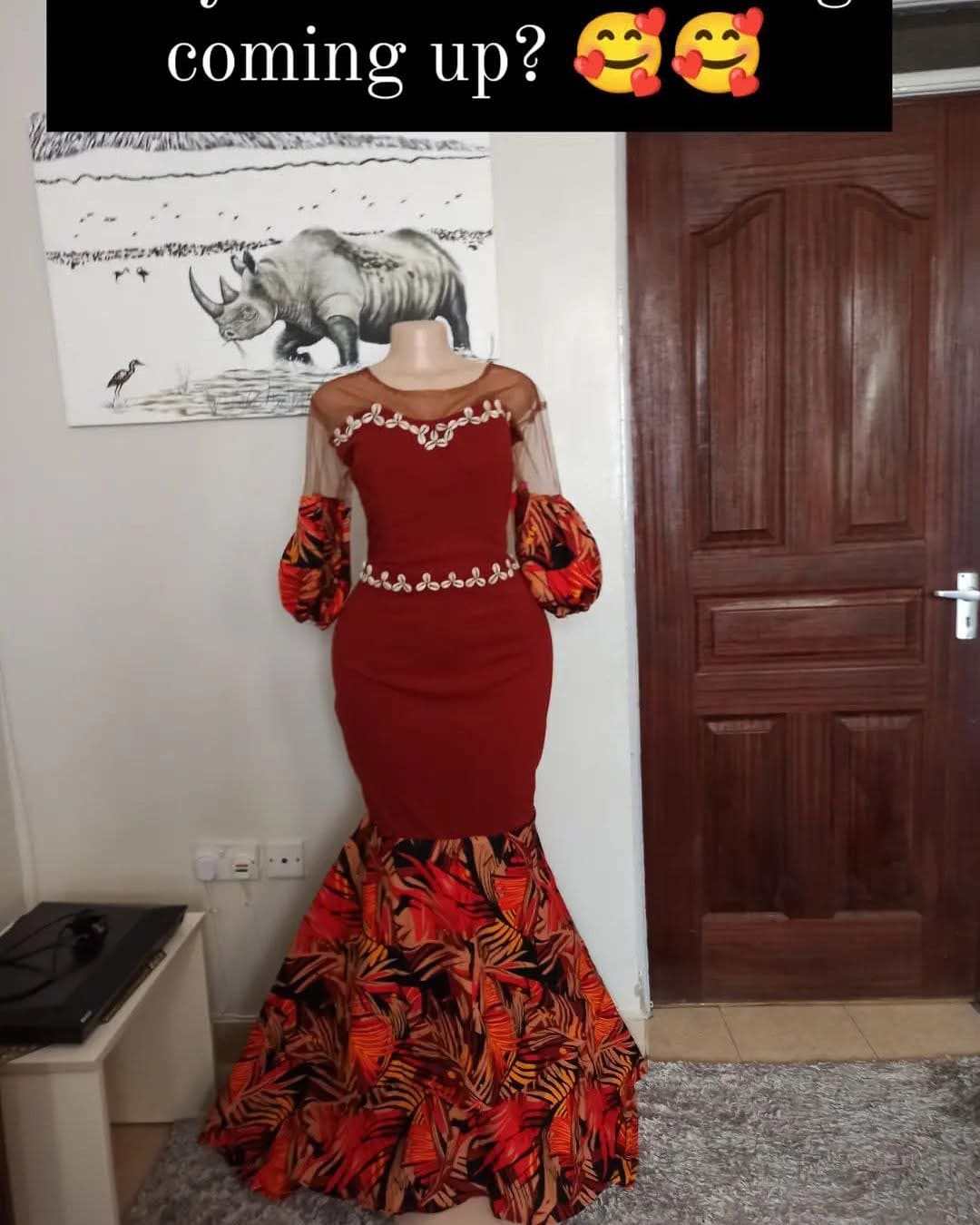 Ankara Traditional Wedding Gown