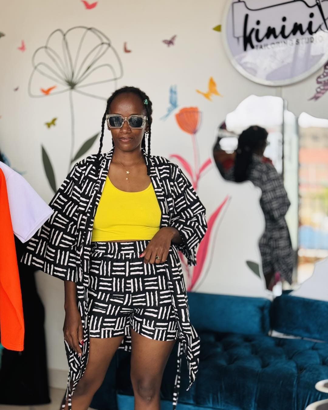 Ankara Shorts Set