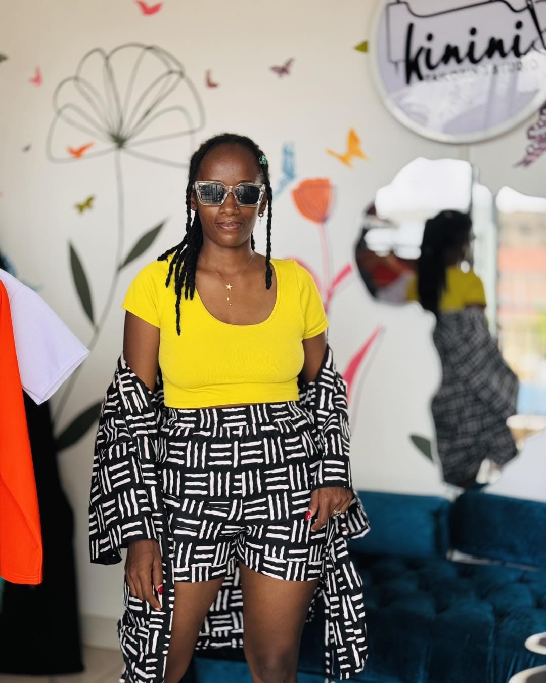 Ankara Shorts Set