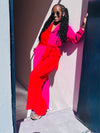 HOT PINK& RED JUMPSUIT