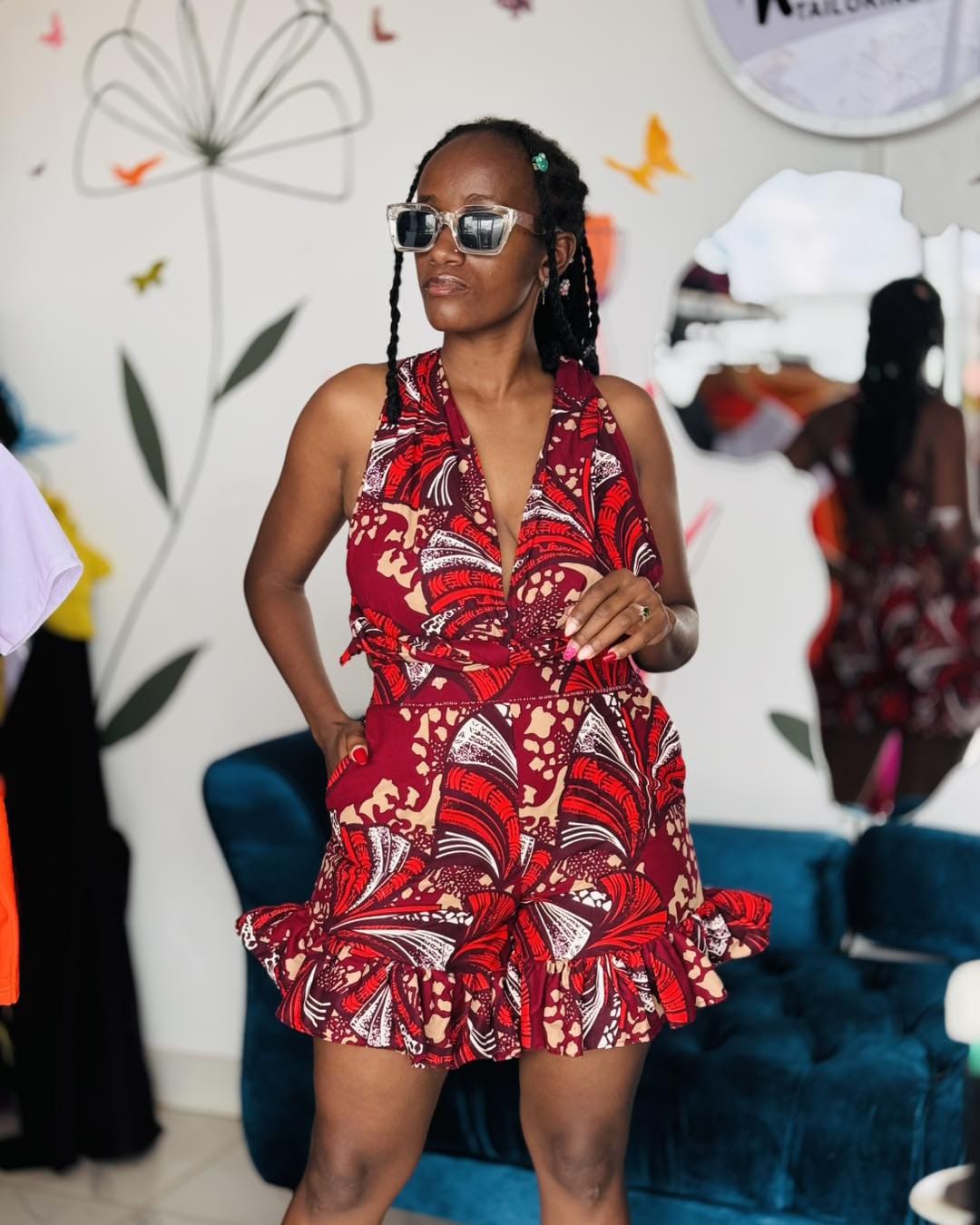 Ruffed Infinity Romper